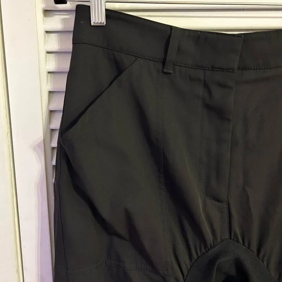 Stella McCartney Tina Ruched Wool and Cotton Pants in Black, Size 40 (US 4-6) - Picture 4 of 15